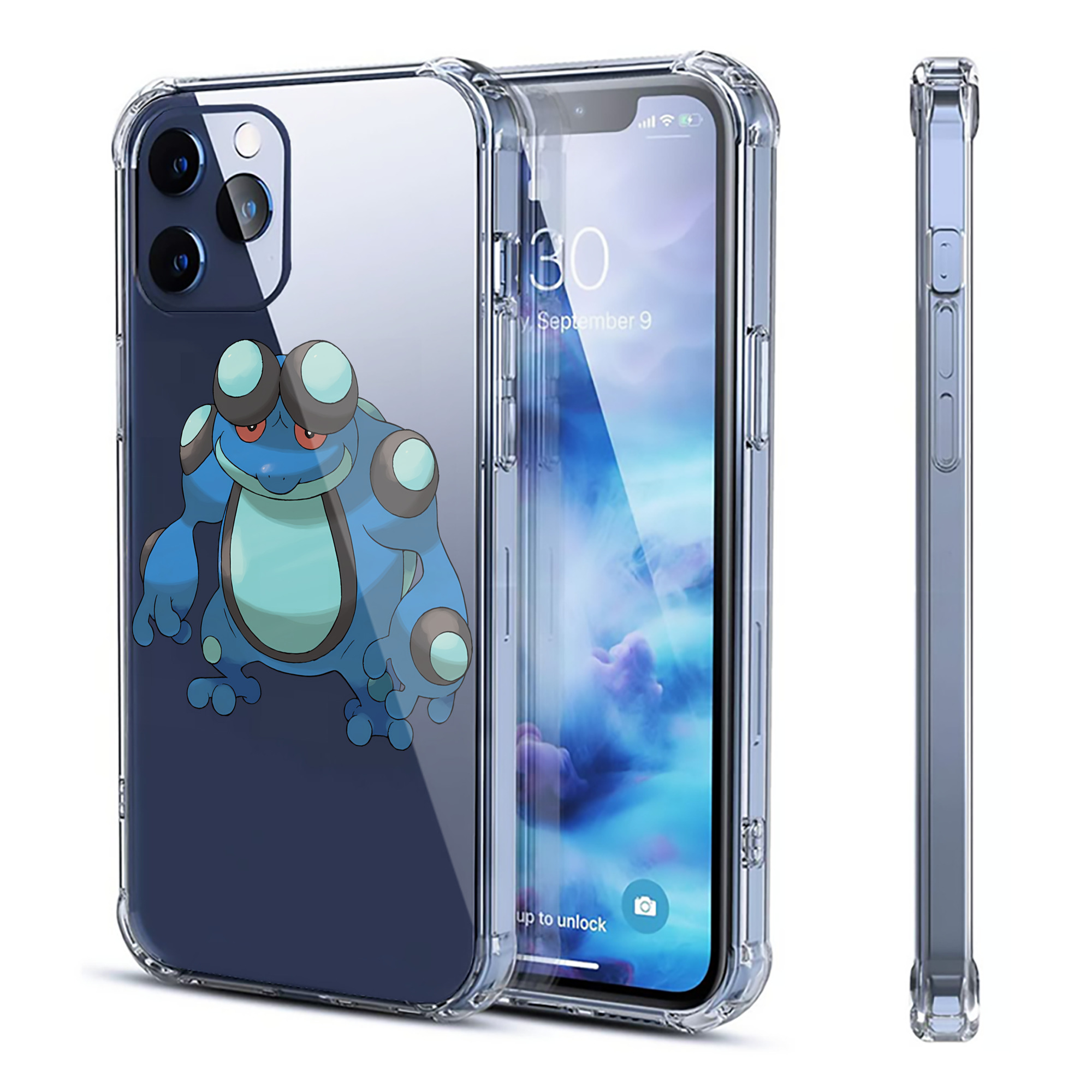 （画像用） ポケットモンスター Pokémon 【iPhone 12シリーズ対応】透明スマホケース（クリアソフトケース）